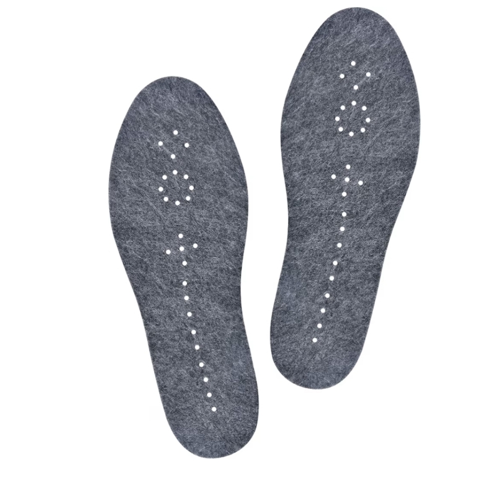 Knix Gray Wool Felt Slippers